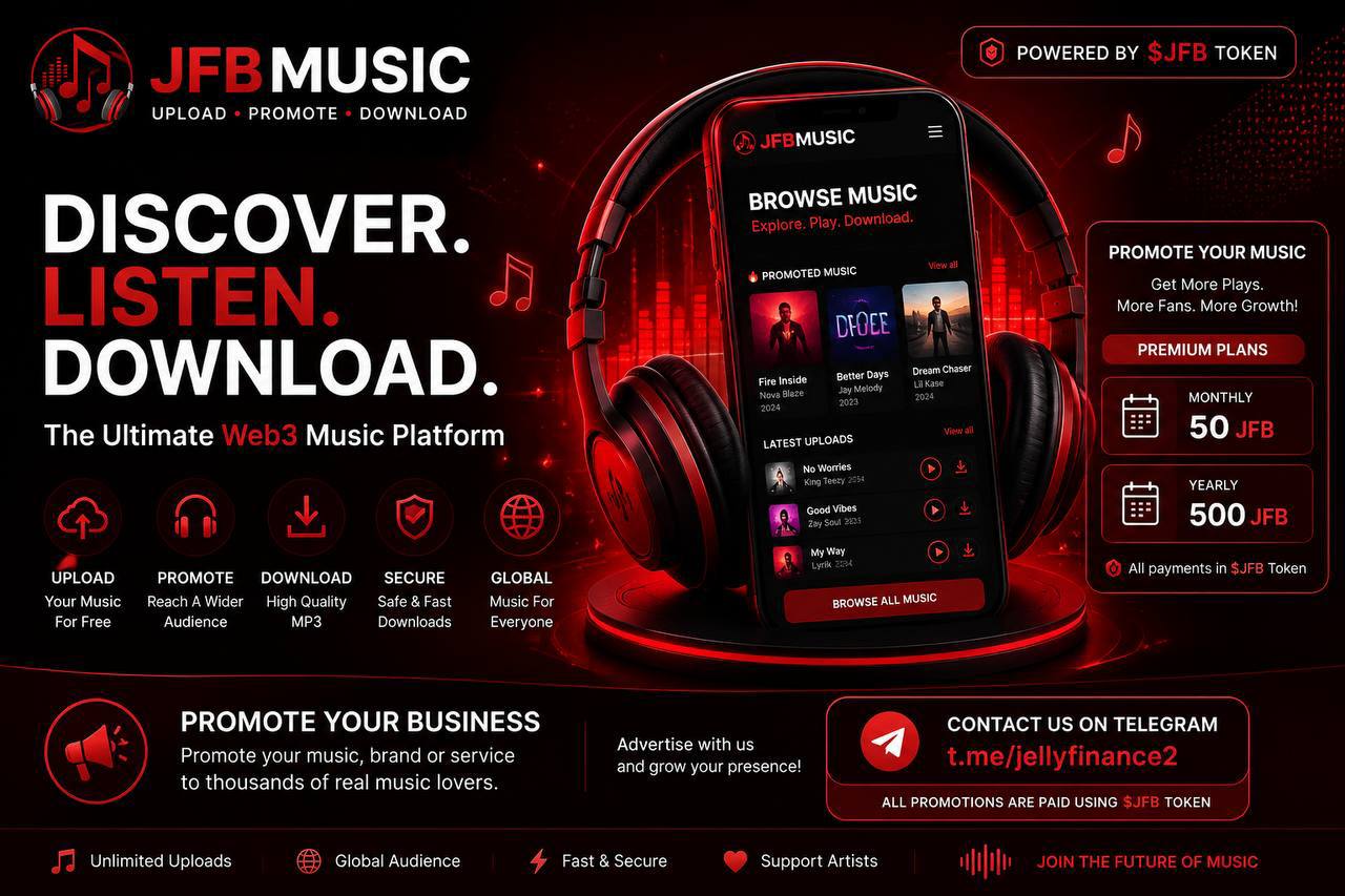 JFB Music — Discover. Listen. Download. The Ultimate Web3 Music Platform